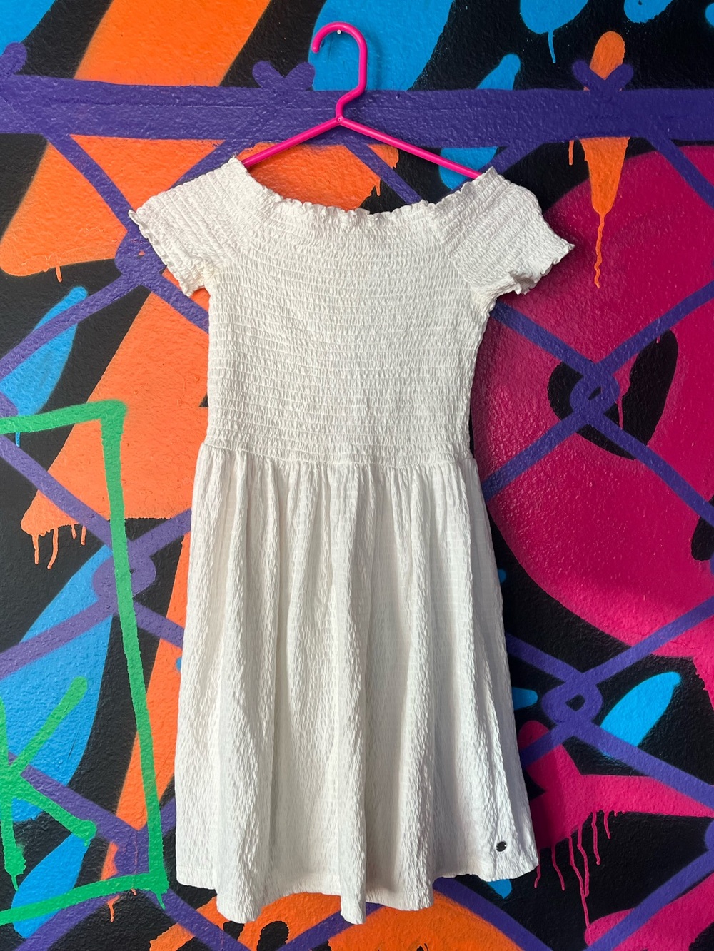 White Roxy Babydoll Dress